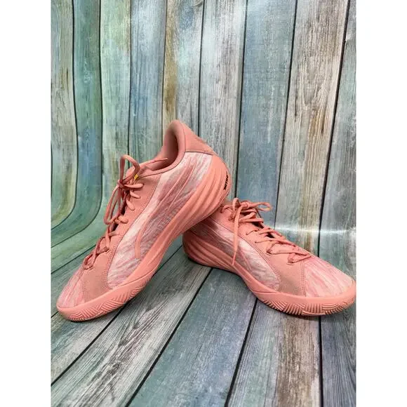 Puma All Pro Nitro Dress Code Pink Fruit Men's Basketball Shoe Size 13 Lace Up - Picture 2 of 8